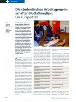 Die studentischen Arbeitsgemeinschaften Notfallmedizin Die studentischen Arbeitsgemeinschaften Notfallmedizin
